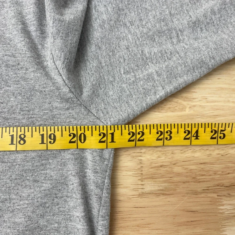 The North Face Mens Gray Blue‎ Logo Long Sleeve T-Shirt Size Large